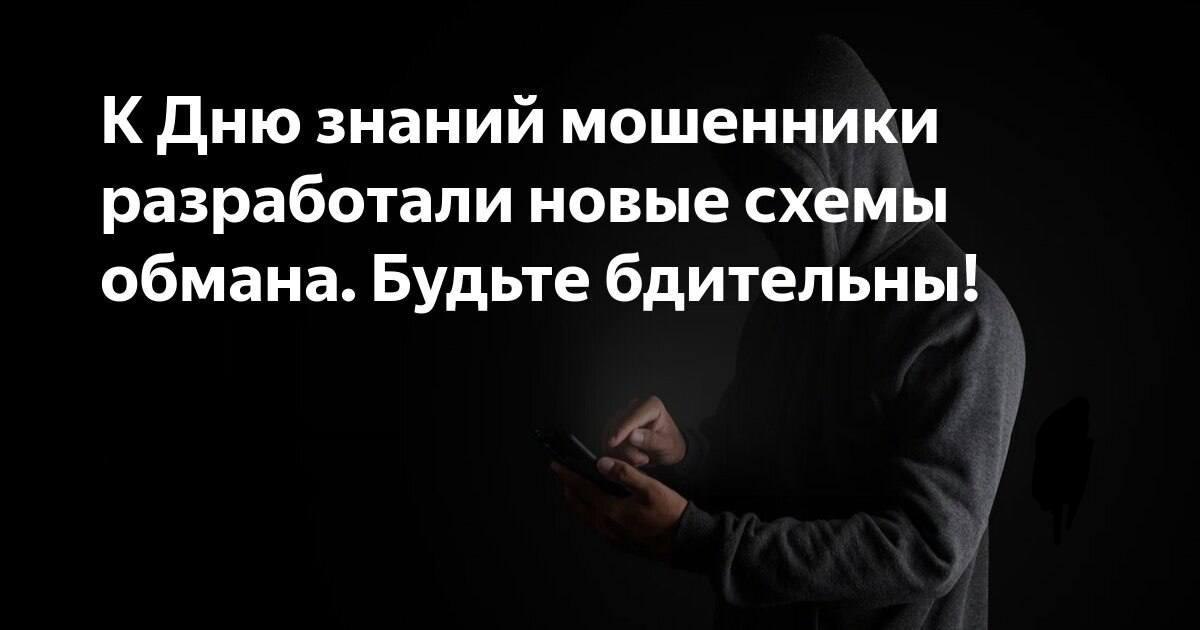 С какими махинациями мошенников можно столкнуться перед началом учебного года  .