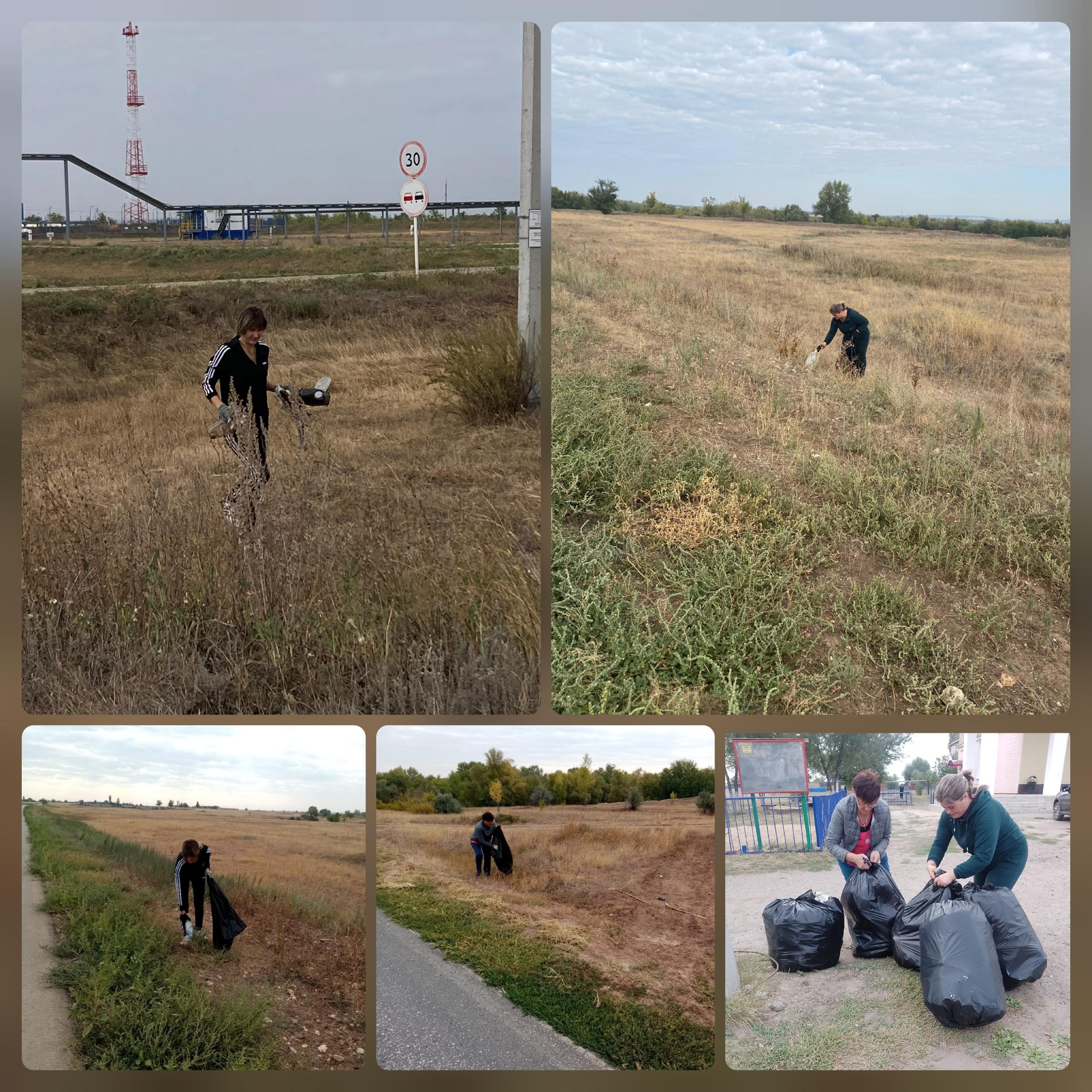 В  Осиновском МО  прошел субботник в рамках  &quot;осеннего месячника по санитарной очистки и благоустройству&quot; в котором приняли участие сотрудники администрации, культуры и жители. .