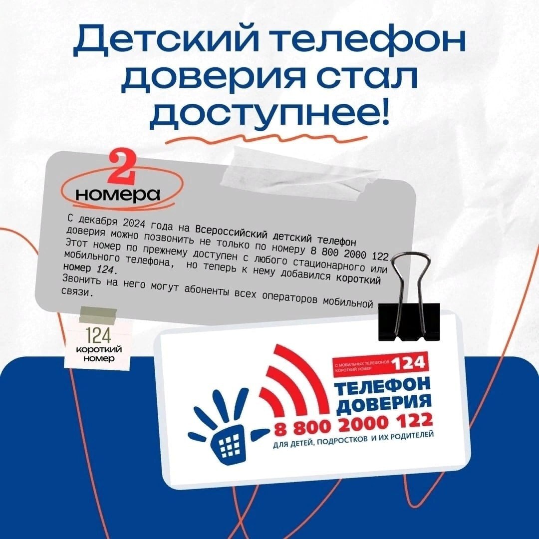 Детский телефон доверия!.